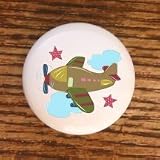 BABY MARTEX IN FLIGHT AIRPLANES AIRPLANE DRAWER PULLS KNOBS by Farm Fresh Knobs & Pulls