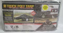 Dize Heavy-Duty Poly Truck Tarp - 12Ft. x 16Ft., Model# TT1216