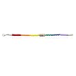 Rainbow Pewter Hearts on Skinny Hemp Bracelet