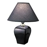 Black Ceramic Accent Table Lamp