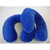 2 BRAND NEW Memory Foam Pillow 5lb Density U NECK TRAVEL COMFORT PILLOWS Cream Color by U Neck Pillow