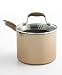 Anolon Advanced Bronze 3.5-Quart Covered Straining Saucepan with Spouts