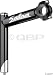 Salsa Quill SUL 26.0 90mm 105 Degree CroMoto Stem