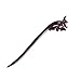 Breezelike Hair Sticks - Carved Ebony Wooden Hair Stick : Lotus - 7.1