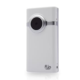 Flip Mino Series Camcorder Bundle with AC Adapter, 60 Minutes (White)