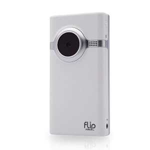 Flip Mino Series Camcorder Bundle with AC Adapter, 60 Minutes (White)