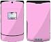 Solid State Pink Protective Skin Decal Faceplate for Motorola RAZR V3/ V3i/ V3c/ V3m/ V3r/ V3t Cell Phones