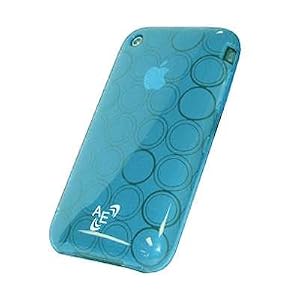 Light Blue Soft Gel Skin Case for Apple iPhone 3G, 3GS