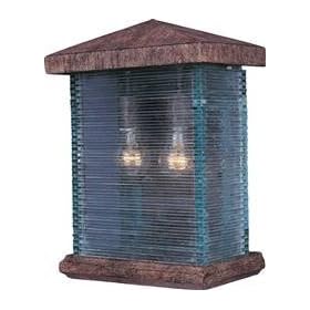 Maxim Lighting - 8734CLET - Triumph 2-Light Outdoor Wall Lantern - Earth Tone Finish/Clear Glass