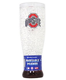 NCAA Ohio State Buckeyes 16-Ounce Crystal Freezer Pilsner