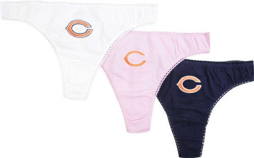 Chicago Bears Women's 3-Pack Thong Pack