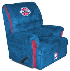 Buy Detroit Pistons NBA Team Logo Big Daddy Recliner by Baseline Sports