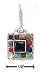 Sterling Silver Onyx Earrings Multi Color Border On Hinged s