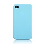 Baby Blue Plain Silicone Case for Iphone 4 and 4S