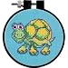 Learn-A-Craft Myrtle The Turtle Stamped Cross Stitch Kit - 3 Round