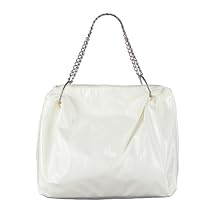 Xhilaration&reg; Large Patent Hobo With Chain - White