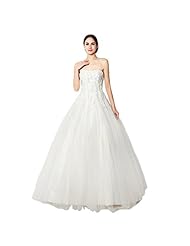 Strapless Organza/Tulle 2015  Beaded Lace-Up Applique  Ball Gown  Dress