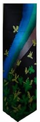 Men's J. Jerry Garcia Neck Tie Limited Edition Collection Forty-four Butterflies III Irish Black 100% Silk