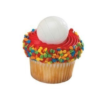 See Volleyball Cupcake Toppers 24ct