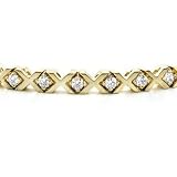 14K Diamond Bracelet -- 1.00 Ct. I2-I3 J/K