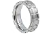 G-Newton Tire Pattern Satin Titanium Ring