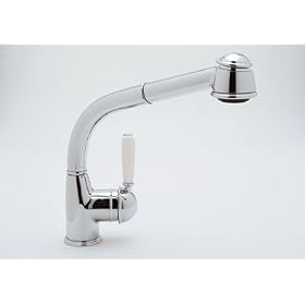 Rohl R7903LPAPC Country Side Lever Pull-Out Kitchen Faucet, Polished Chrome