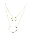 Hovey Lee Eco Lunette II Necklace, Size Large Gold Pendant