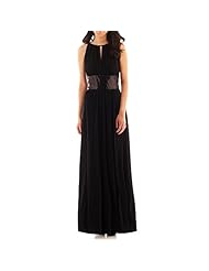 Petite Polyester/Spandex Sleeveless  Dress with a Brush/Sweep Train 