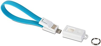 1-Piece Blue Fashion Micro USB Keychain and Pull - Charge Smartphones and Tablets on the Go!