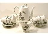 Windsor 1539 Black Floral Coffee Pot