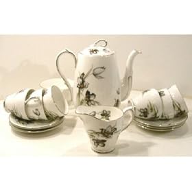 Windsor 1539 Black Floral Coffee Pot