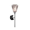 1-Light Lead Glass Wall Sconce - Chrome