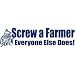 Men's Hoody : Screw a Farmer Everyone Else Does - Funny Farming Tractor