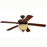 Monte Carlo 5OR52TBD-L Ornate Elite 52-Inch 5-Blade Ceiling Fan with Light Kit, Tuscan Bronze Finish