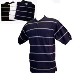 CONFIDENCE GOLF Classic Stripe Mens Golf Shirt in 3 colors