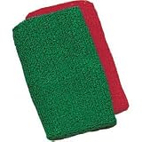 Worldwide Sport Supply 5 Referee Wrist Band Scarlet/Green