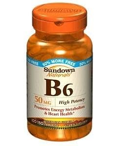 Vit B-6 Tablets 50 Mg Sundown, Size: 100+50