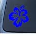 NS-FX HIBISCUS FLOWER - Hawaiian - Car, Truck, Notebook, Vinyl Decal Sticker #1019 | Vinyl Color: Blue