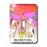 Londons Times Religion Heaven Hell Cartoons - Ronald McDonald Goes To Hell - Light Switch Covers - single toggle switch