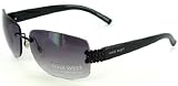 Women's Nine West Rimless Black Arms UV Sunglasses
