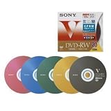 ソニー ビデオ用書換型 DVD-RW 120分(2倍速対応/カラーコレクションディスク)20枚パック 20DMW12HXS の評価・レビュー