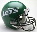 New York Jets 1990-97 Throwback Pro Line Helmet Features Official Team Decals