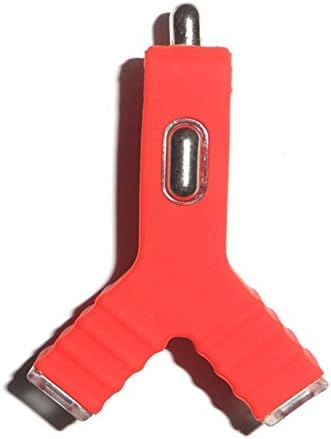 BW Y-Shaped 2.1 Amp Car Charger (Red)