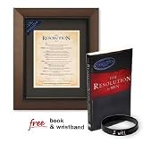 The Resolution Framed Print plus FREE Book and Wristband (From the Movie Courageous)