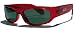 Porn Star Optics BANDITO Crystal Red Sunglasses with G15 Polycarbonate Lenses