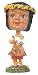 HULA GIRL W/ LEI - DASHBOARD DOLL BOBBLE HEAD - NODDING HEAD