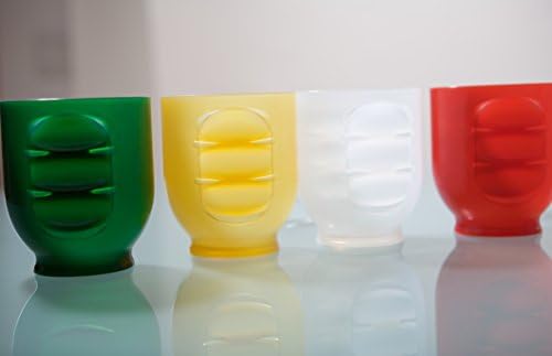 Marusya Inc's No-Slip Easy Grip Cup. 12oz. Set of 4