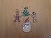 Search : 4 Snowman Christmas Tree Gingerbread Candy Cane Charms