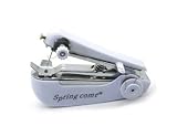 Mini Portable Handheld Sewing Machine for Clothes, Fabrics (White)