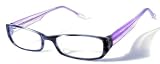 Seeqa Designs Luxury Designer Reading Glasses - Crystal, 1.00, Purple / Violet